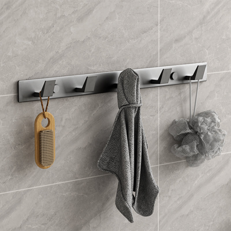 Modern Gray Bathroom Accessory Kit Paper Holder Bath Shelf Bathroom Hardware Set
