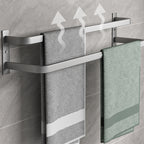 Modern Gray Bathroom Accessory Kit Paper Holder Bath Shelf Bathroom Hardware Set
