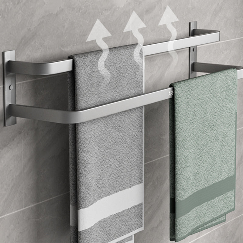 Modern Gray Bathroom Accessory Kit Paper Holder Bath Shelf Bathroom Hardware Set