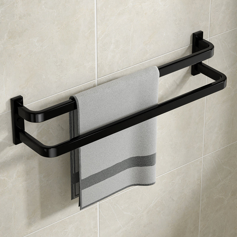 Modern Bathroom Set Towel Bar Paper Holder Black Bathroom Accessory Set