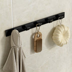 Modern Bathroom Set Towel Bar Paper Holder Black Bathroom Accessory Set