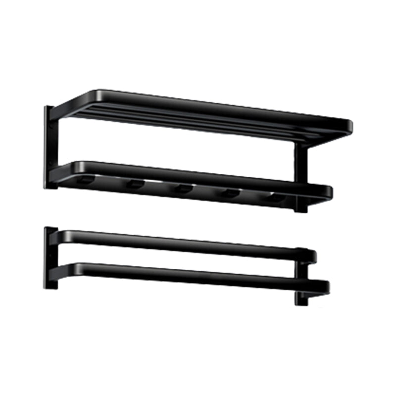 Modern Bathroom Set Towel Bar Paper Holder Black Bathroom Accessory Set