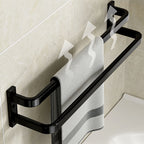 Modern Bathroom Set Towel Bar Paper Holder Black Bathroom Accessory Set