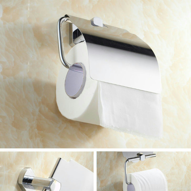 Modern bathroom accessory set paper holder towel bar stainless steel bathroom set