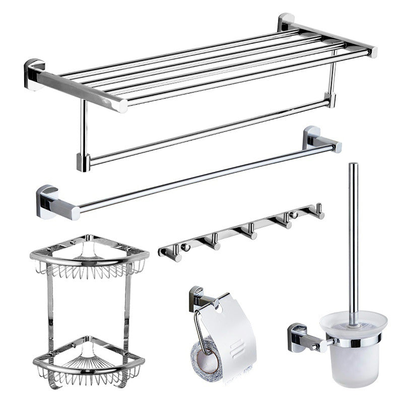 Modern bathroom accessory set paper holder towel bar stainless steel bathroom set