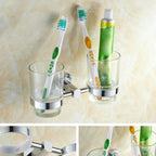 Modern bathroom accessory set paper holder towel bar stainless steel bathroom set