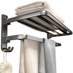 Modern Bathroom Accessory Set Towel Bar Paper Holder Gray Bathroom Accessory Set