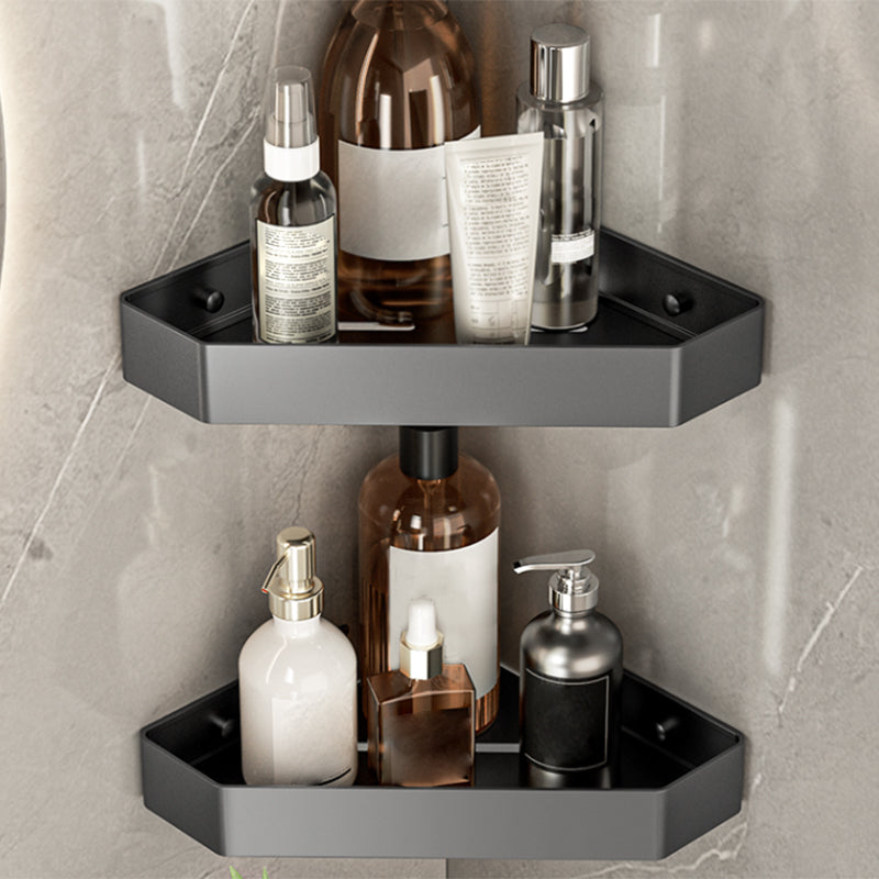 Modern bathroom accessory set Bathroom shelf Towel bar gray bathroom accessory set