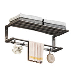 Modern bathroom accessory set Bathroom shelf Towel bar gray bathroom accessory set