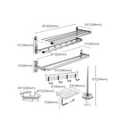 Modern Bathroom Set Paper Holder Bath Shelf Stainless Steel Bathroom Accessories Set