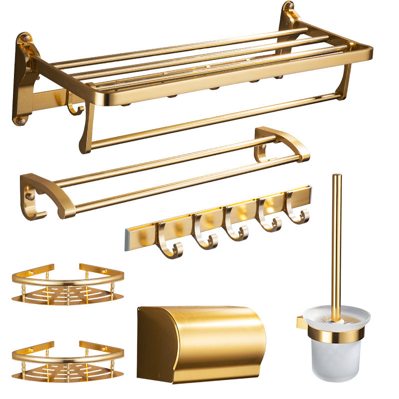 Gold 7-piece Bathroom Accessory Set Vintage Bathroom Accessory Set