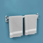 7-piece Bathroom Accessory Set Modern Aluminum Bathroom Set in Silver