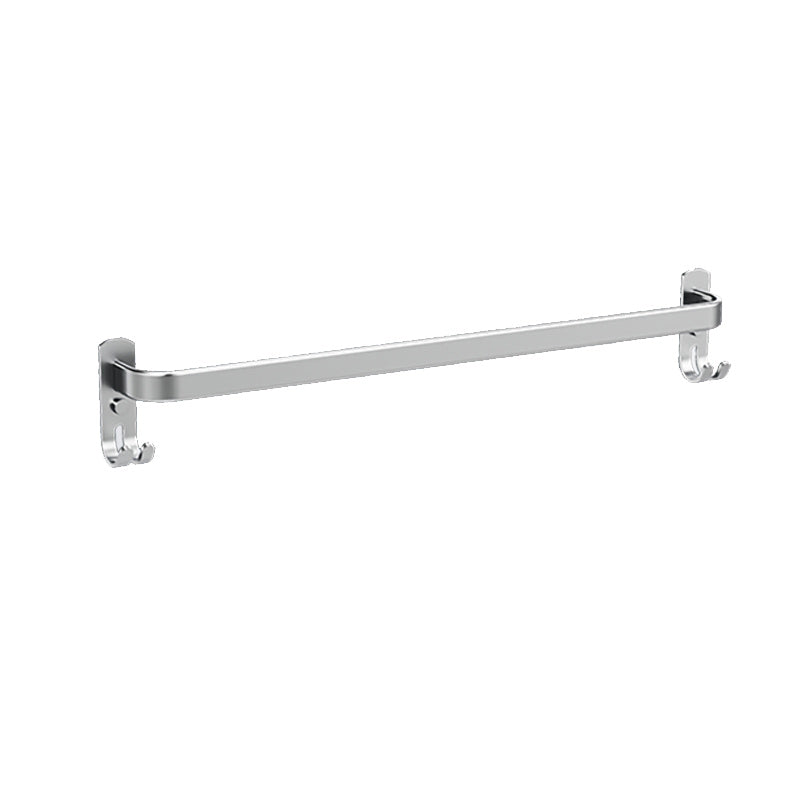 7-piece Bathroom Accessory Set Modern Aluminum Bathroom Set in Silver