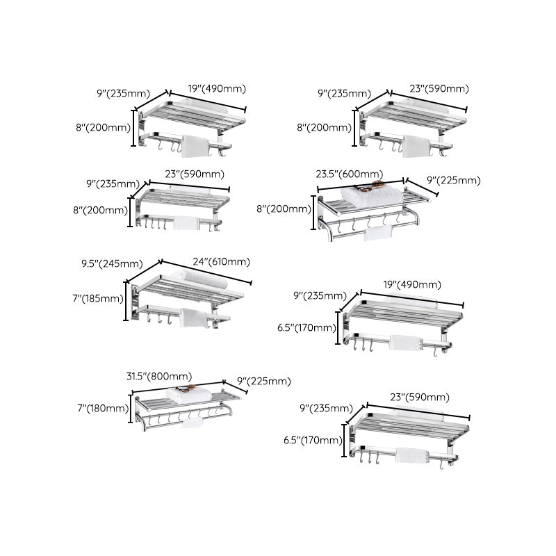 Modern Bathroom Accessory as a Single Item or in a Set Polished Chrome Bath Set