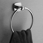 Polished Chrome Modernism Bathroom Accessory Set Bath Shelf / Towel Bar / Bathrobe Hook Included