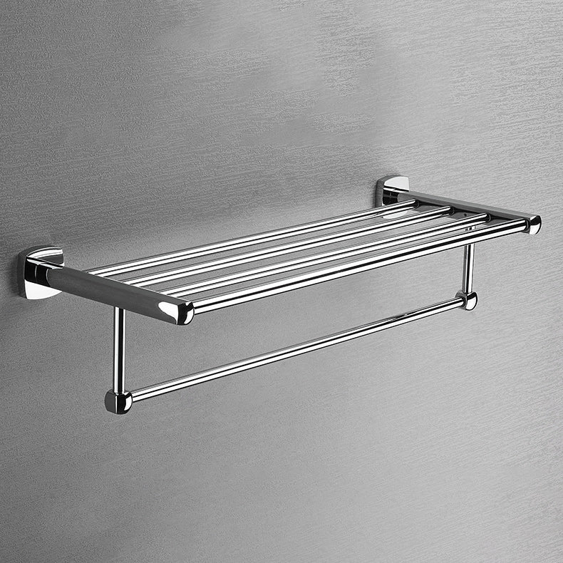 Polished Chrome Modernism Bathroom Accessory Set Bath Shelf / Towel Bar / Bathrobe Hook Included