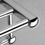 Polished Chrome Modernism Bathroom Accessory Set Bath Shelf / Towel Bar / Bathrobe Hook Included
