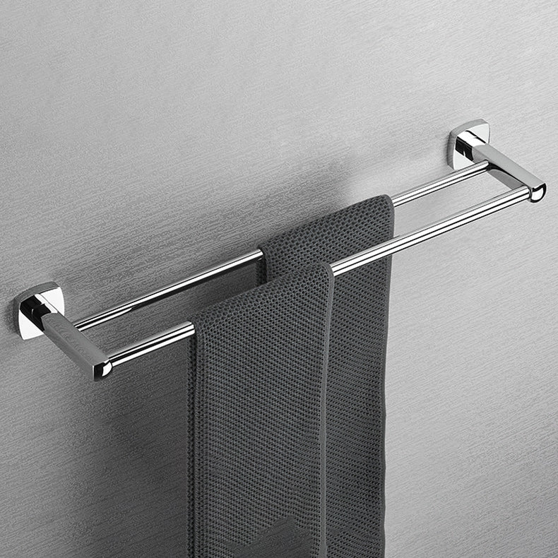 Polished Chrome Modernism Bathroom Accessory Set Bath Shelf / Towel Bar / Bathrobe Hook Included