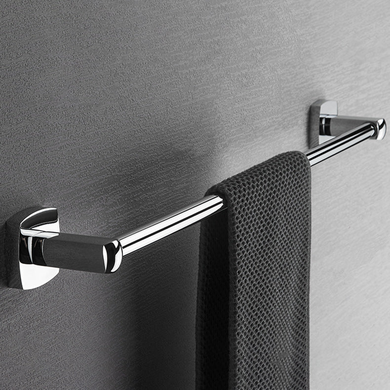Polished Chrome Modernism Bathroom Accessory Set Bath Shelf / Towel Bar / Bathrobe Hook Included
