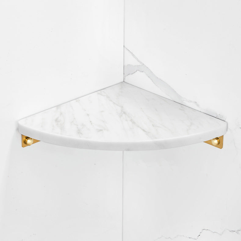 2-piece bathroom fitting set metal and marble bathroom shelf set