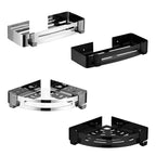 Modern Stainless Steel Bathroom Accessory Set Rectangular & Triangle Bathroom Shelf