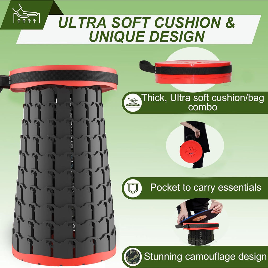 Collapsible Stool with Cushion – SitMax