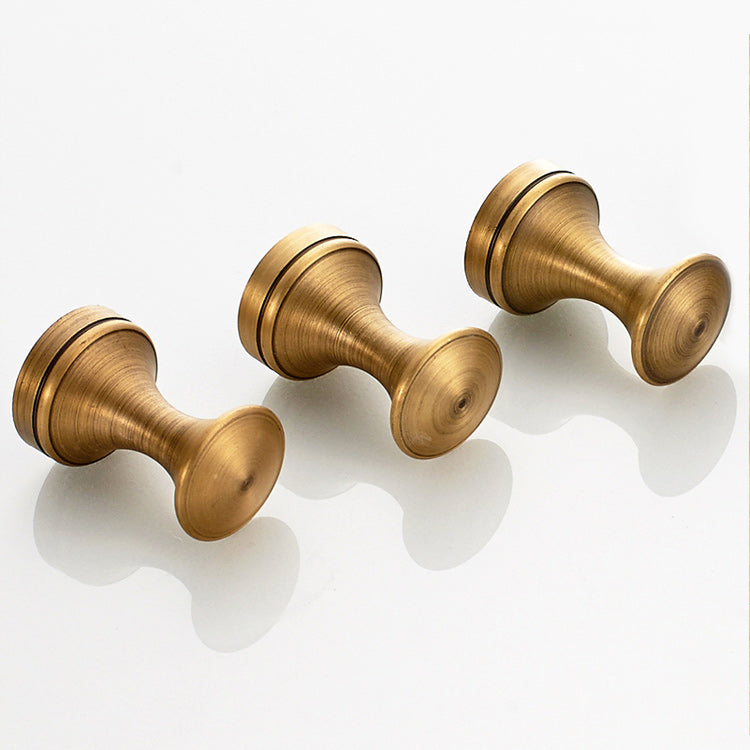 5-piece traditional bathroom accessory set brushed brass bathrobe hooks
