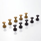 5-piece traditional bathroom accessory set brushed brass bathrobe hooks