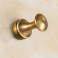 5-piece traditional bathroom accessory set brushed brass bathrobe hooks