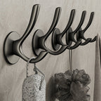 10-piece Bathroom Accessory Set Modern Matt Gray Bathrobe Hooks
