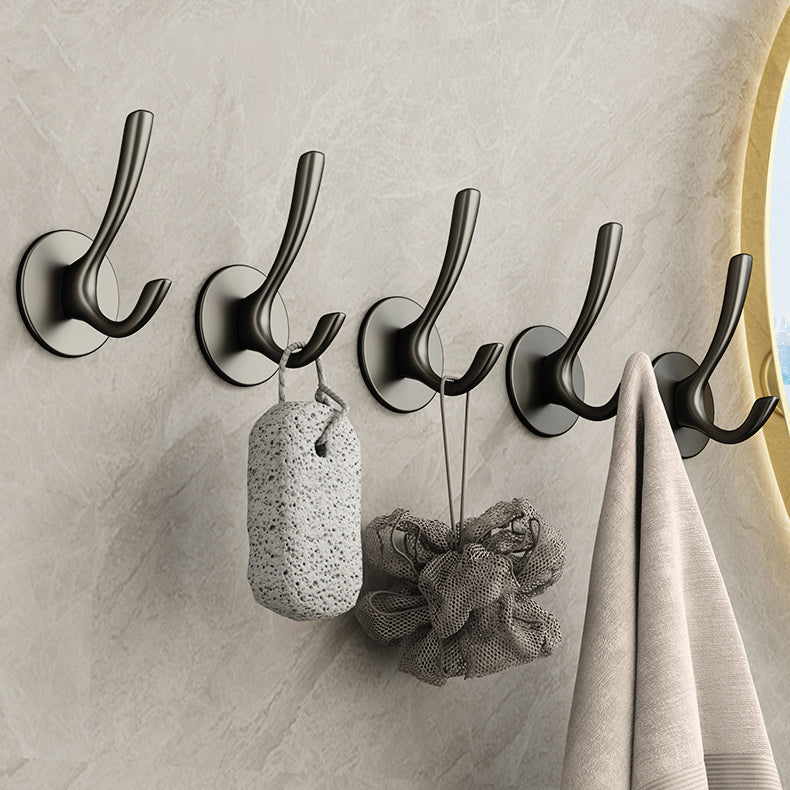 10-piece Bathroom Accessory Set Modern Matt Gray Bathrobe Hooks