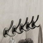 10-piece Bathroom Accessory Set Modern Matte Grey Bathrobe Hooks