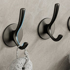10-piece Bathroom Accessory Set Modern Matt Gray Bathrobe Hooks