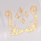 Vintage Bathroom Accessory Set Aluminum Paper Holder in White