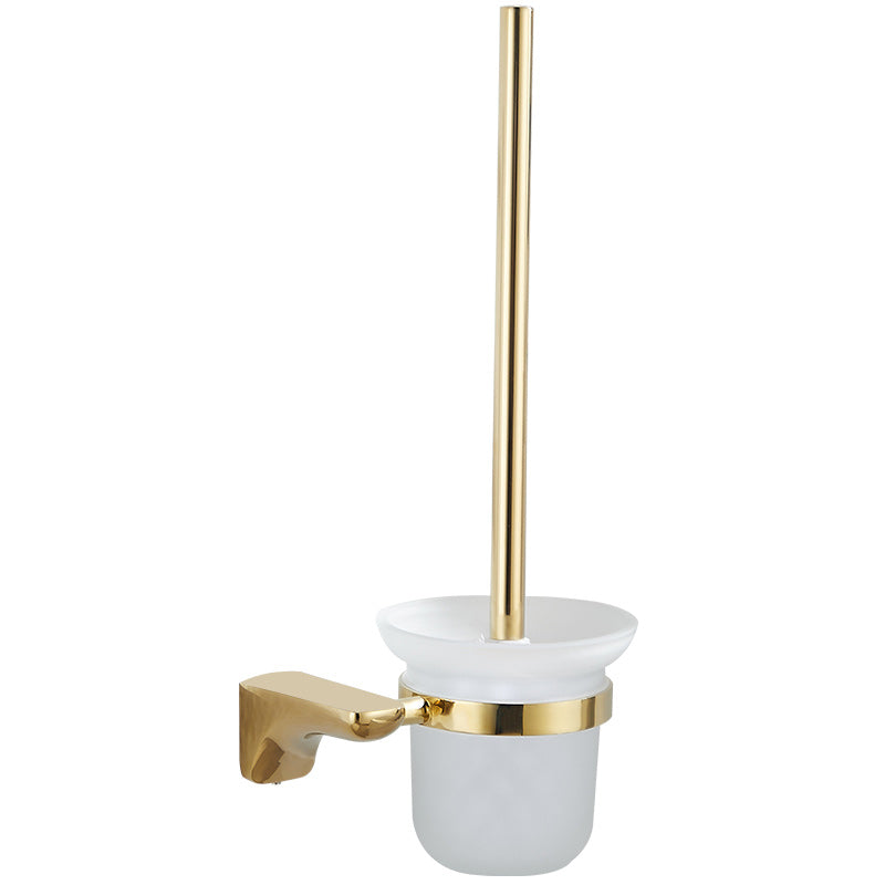 2-piece metal bathroom accessory set traditional toilet brush and holder set