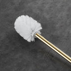2-piece metal bathroom accessory set traditional toilet brush and holder set