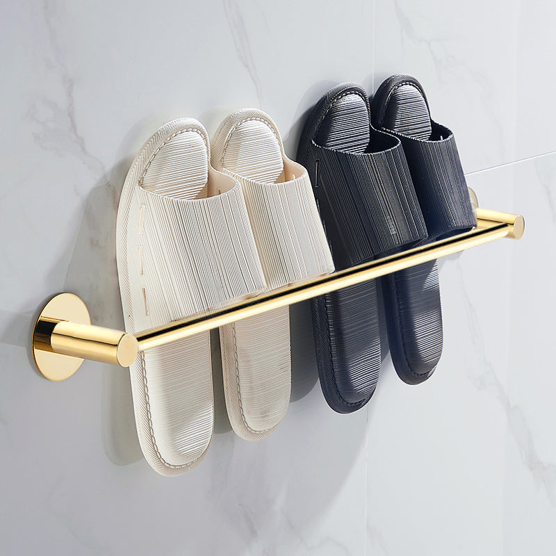 2-piece bathroom accessory set modern stainless steel slipper rack