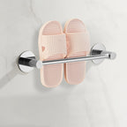 2-piece bathroom accessory set modern stainless steel slipper rack