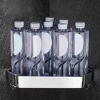 2-piece stainless steel bathroom accessory set 30 cm W triangular bathroom shelf