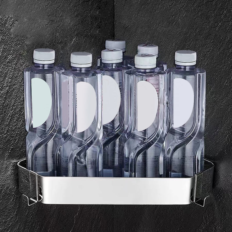 2-piece stainless steel bathroom accessory set 30 cm W triangular bathroom shelf