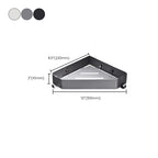 2-piece stainless steel bathroom accessory set 30 cm W triangular bathroom shelf