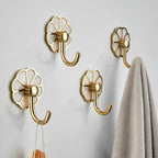 Polished 10-piece bathroom accessory set metal corrosion-resistant bathrobe hooks