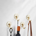 Polished 10-piece bathroom accessory set metal corrosion-resistant bathrobe hooks