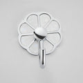 Polished 10-piece bathroom accessory set metal corrosion-resistant bathrobe hooks