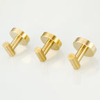 Modern Bathroom Accessory Set Metal Coat Hooks in Polished Chrome/Gold