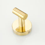 Modern Bathroom Accessory Set Metal Coat Hooks in Polished Chrome/Gold