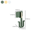 5-piece Bathroom Hardware Set 6.29" high Bathrobe Hooks in Modern Style