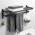 Modern Black Bathroom Accessory Set Tissue Holder Towel Bar Bathroom Fittings Set