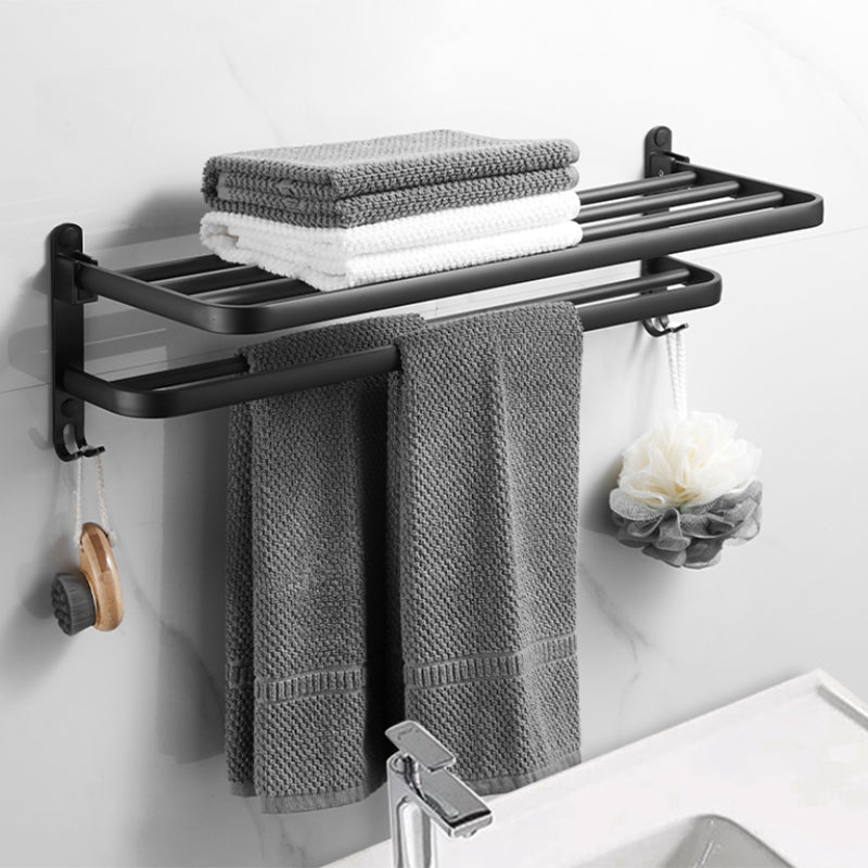 Modern Black Bathroom Accessory Set Tissue Holder Towel Bar Bathroom Fittings Set