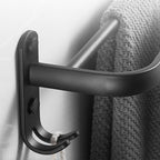 Modern Black Bathroom Accessory Set Tissue Holder Towel Bar Bathroom Fittings Set